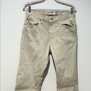 Levi’s regular fit 505 khaki jeans 32x30